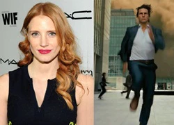 Jessica Chastain bắt chước chạy giống Tom Cruise