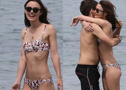 Keira Knightley lộ thân hình gầy guộc với bikini