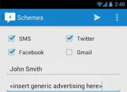 Lên lịch làm việc cho SMS, Facebook, Twitter hay Gmail trên Android