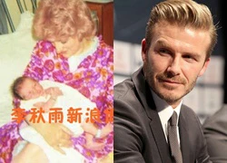 Lộ ảnh David Beckham thời còn đỏ hỏn