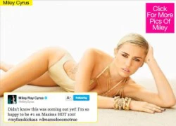 Miley Cyrus để lộ mình nóng bỏng nhất thế giới