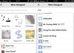 Sờ tận tay Google Hangouts mới: Vẫn còn nhiều sạn