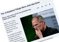 Steve Jobs âm thầm làm từ thiện suốt 20 năm