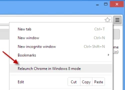 Sửa lỗi không về được chế độ Modern UI cho Google Chrome trên Windows 8