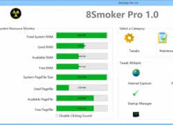 8Smoker Pro mang hàng tấn công cụ tối ưu hiệu năng cho Windows 8