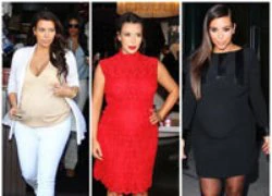 9 phong cách bầu bí sành điệu của Kim Kardashian