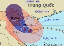 Bão số 2 suy yếu gây mưa to diện rộng