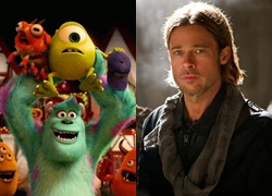 Brad Pitt bị các quái vật Pixar "hạ đo ván"