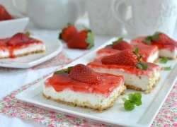 [Chế biến] - Bánh cheesecake dâu