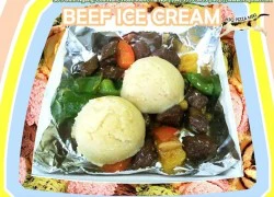 Độc đáo với kem bò Úc Miki Beef Ice Cream