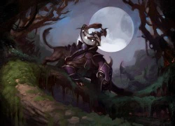 Fan art DOTA 2 tuyệt đẹp: Luna - Kị sĩ mặt trăng