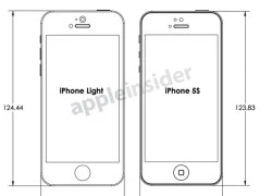 iPhone 5S và iPhone giá rẻ lộ bản vẽ thiết kế