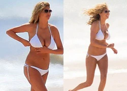 Kate Upton liên tục chỉnh bikini vì sợ lộ ngực