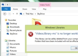 Khắc phục lỗi Library-ms không làm việc trên Windows 8