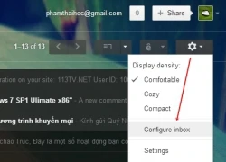 Kích hoạt tính năng Category Tabs cho Gmail nền web