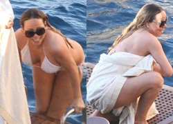 Mariah Carey suýt &#8220;hớ hênh&#8221; vì bikini