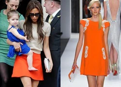 Nữ tính với xu hướng váy chữ A tôn dáng như Victoria Beckham