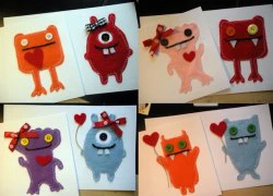 Thiếp handmade hình monster rất cute