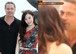 Tiffany (SNSD) "thẹn thùng" hôn má Brad Pitt