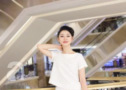 Trà My Vietnam's Next Top Model dịu dàng trong sắc trắng