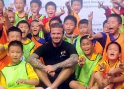 Trở lại Trung Quốc, Beckham vẫn khiến fan phát sốt