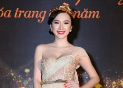 Angela Phương Trinh đội vương miện bằng vàng đi dự tiệc