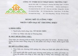 Bảng mô tả công việc nghìn đô của 'Running Man'