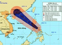 Bão mạnh lên cấp 9 sắp tiến vào Hoàng Sa