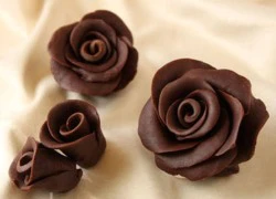 Cách làm hoa hồng từ chocolate