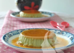 [Chế biến] - Bánh flan vị trà xanh