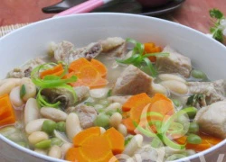 [Chế biến] - Canh sườn hầm đậu