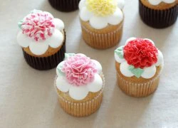 [Chế biến] - Cupcake hoa cẩm chướng