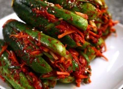 [Chế biến] - Kimchi dưa chuột chua cay