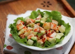 [Chế biến] &#8211; Salad đào với thịt gà kiểu Thái