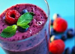 [Chế biến] - Smoothie mâm xôi với việt quất