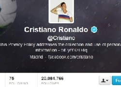 Cris Ronaldo đánh bại Messi trên Twitter