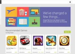 Google Play Store nền web được làm mới theo phong cách Android