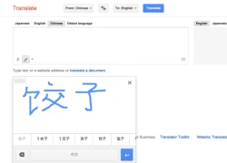 Google Translate cho phép dịch cả chữ viết tay