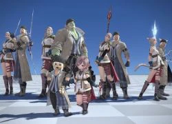 Hình bóng Lightning và Snow xuất hiện trong Final Fantasy XIV