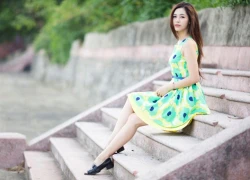 Hot girl Hà Mjn khoe nét yêu kiều