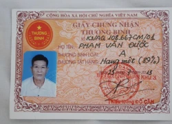 "Liệt sĩ trở về" được nhận thẻ thương binh