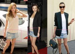 'Lục' trang phục dạo phố 'ruột' của Miranda Kerr