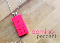 Ngộ nghĩnh mặt dây chuyền domino làm bằng đất sét Nhật