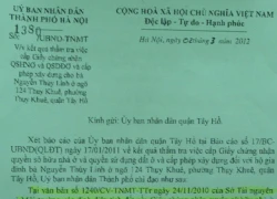 TP. Hà Nội chỉ đạo giải quyết, quận Tây Hồ vẫn "bỏ ngoài tai"