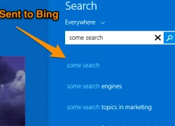 Vô hiệu hóa kết quả tìm kiếm của Bing trong công cụ tìm kiếm của Windows 8.1