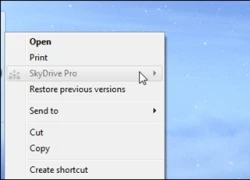 Xóa lệnh SkyDrive Pro trong menu chuột phải