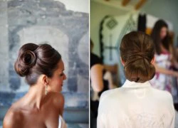 4 kiểu búi chignon ngọt ngào cho cô dâu