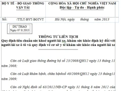 Bộ Y tế lên tiếng tiếp vụ "ngực lép" không được lái xe