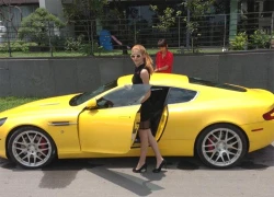 Cận cảnh Aston Martin DB9 của hotgirl Andrea Aybar