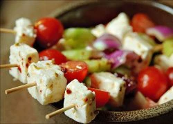 [Chế biến] - Salad Feta Kabobs